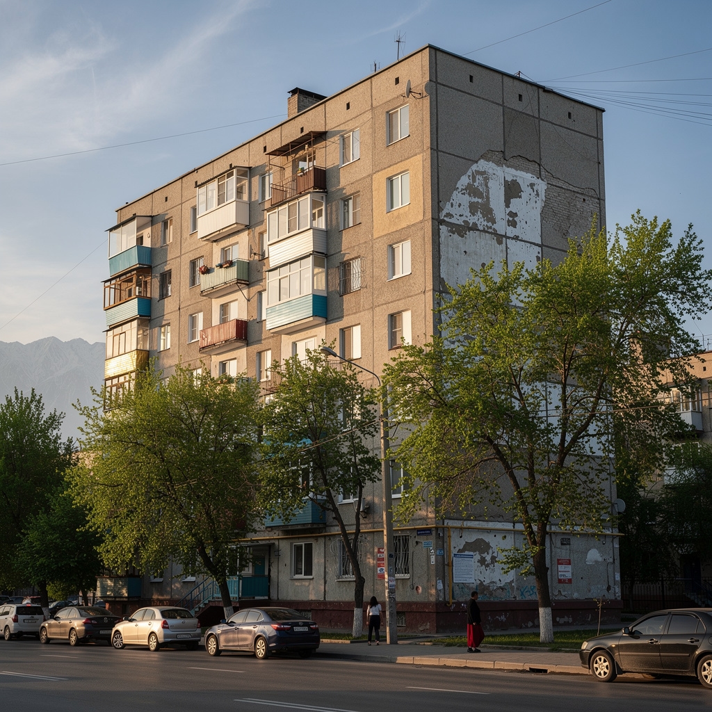 Жилой дом в Бишкеке — типовая многоэтажка для ремонта квартир